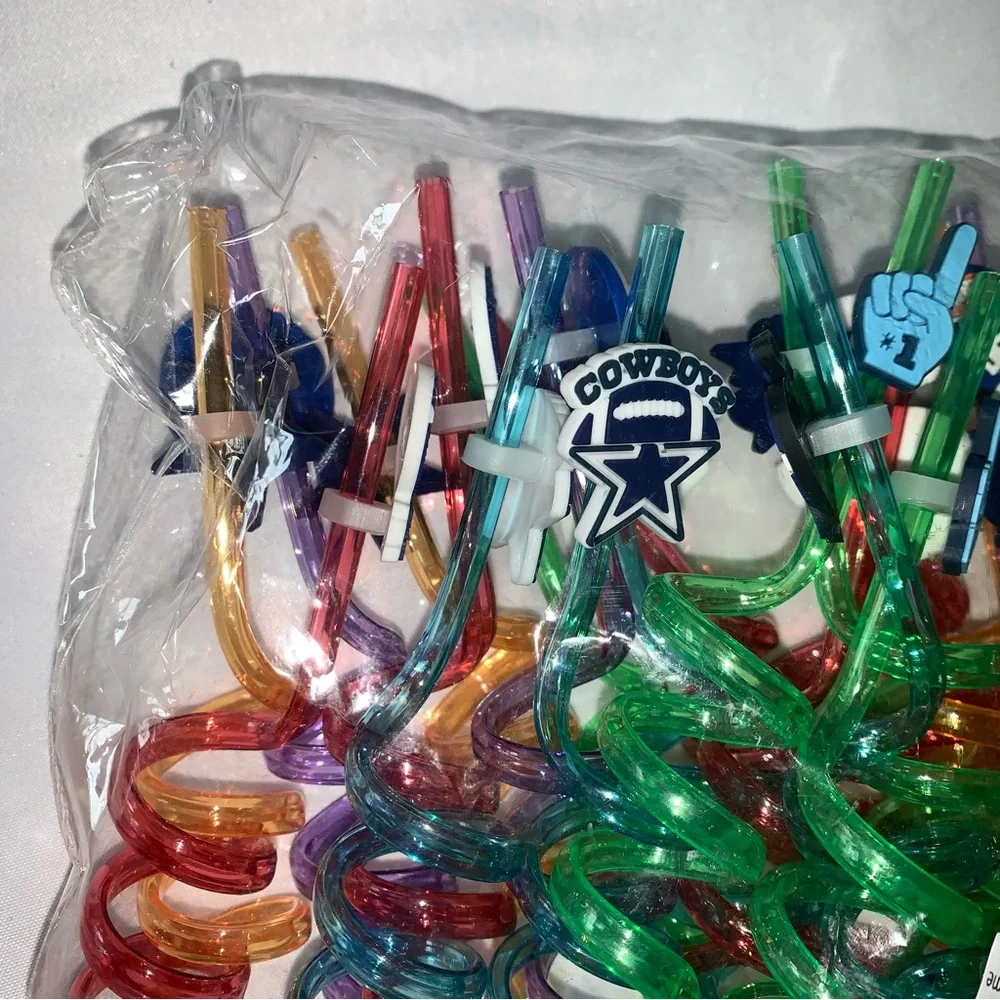 New Cowboys silly straws 26 pcs